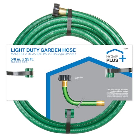 Home Plus 5/8 in. D X 25 ft. L Light Duty Garden Hose AC1615025